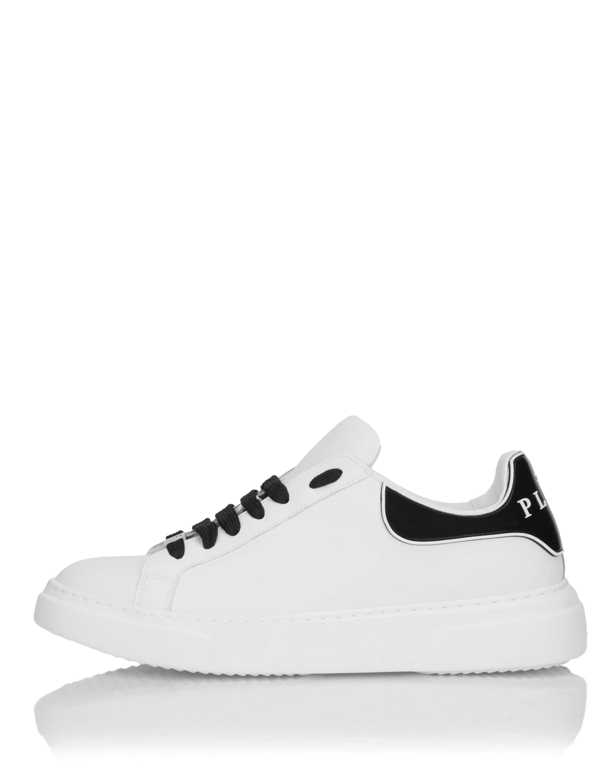 Philipp Plein - Zapatillas deportivas bajas 'Big Bang' en blanco: frente