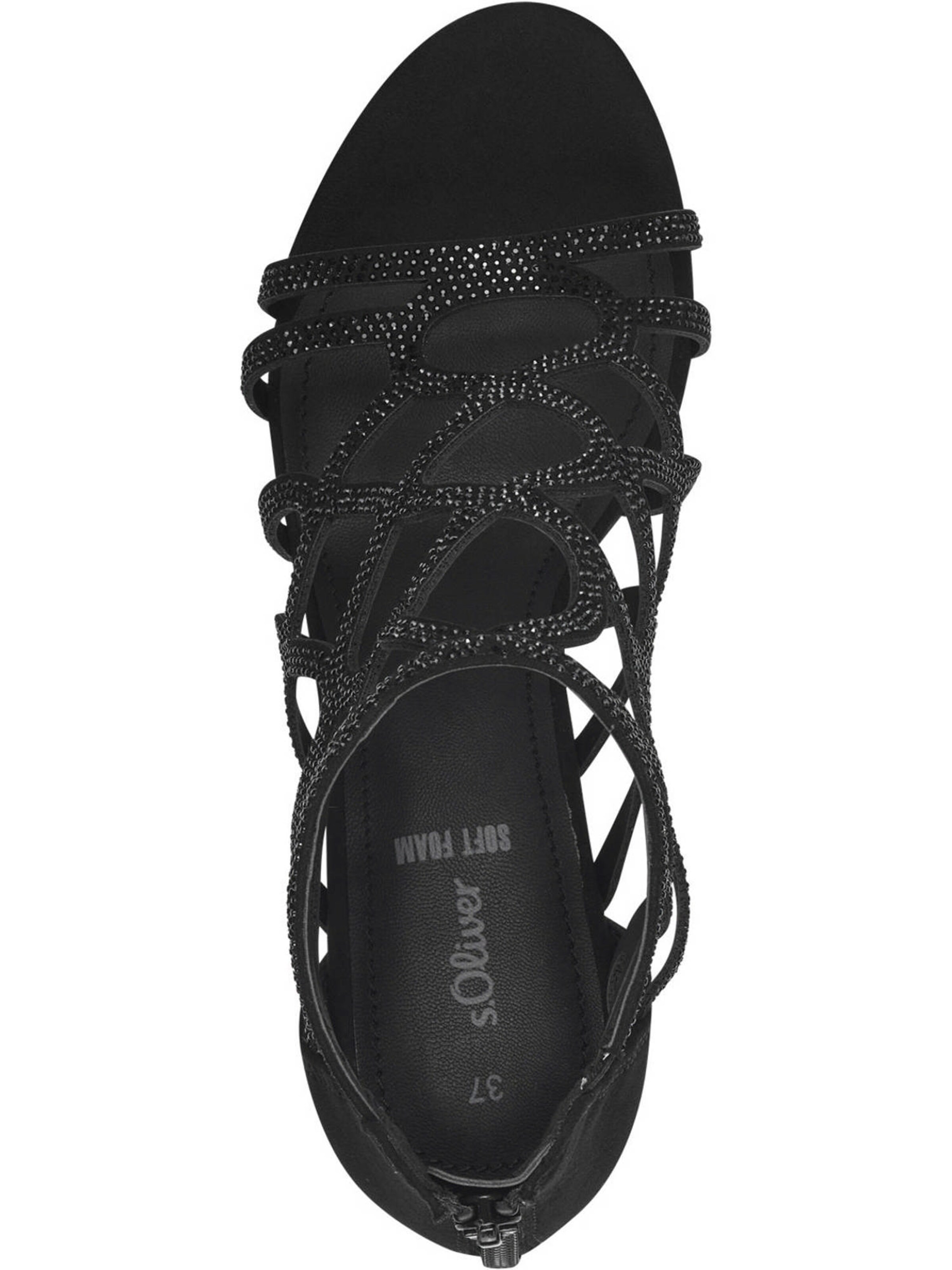 s.Oliver Sandals in Black