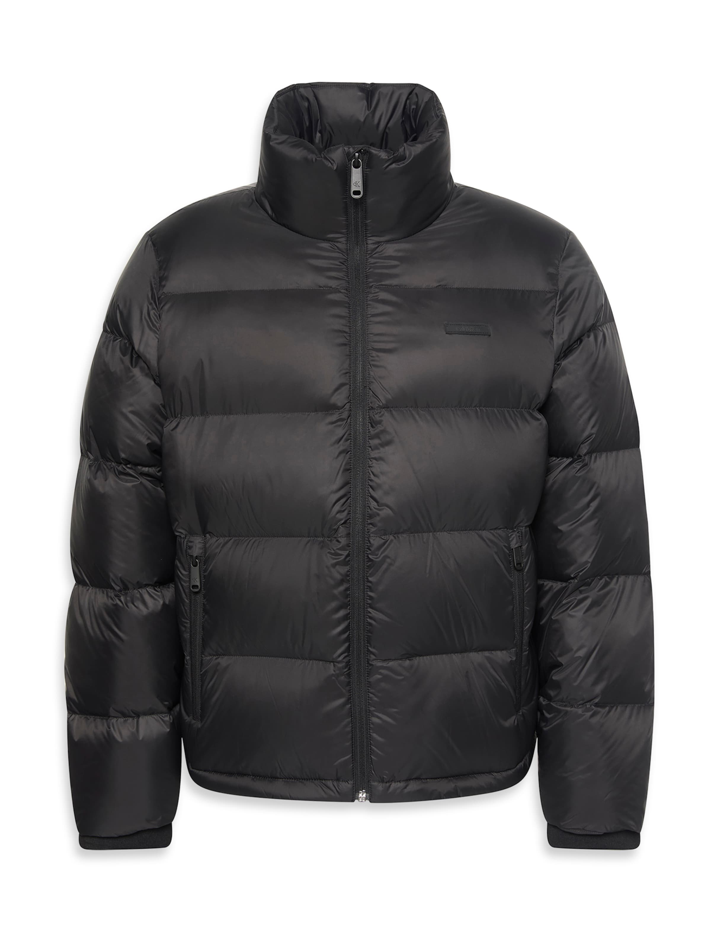 Calvin Klein Zimní bunda – černá: přední strana