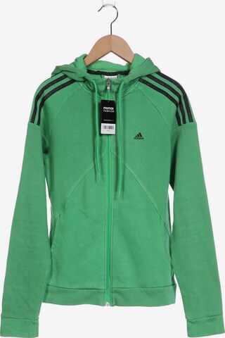 ADIDAS PERFORMANCE Sweatshirt & Zip-Up Hoodie in S in Green: front
