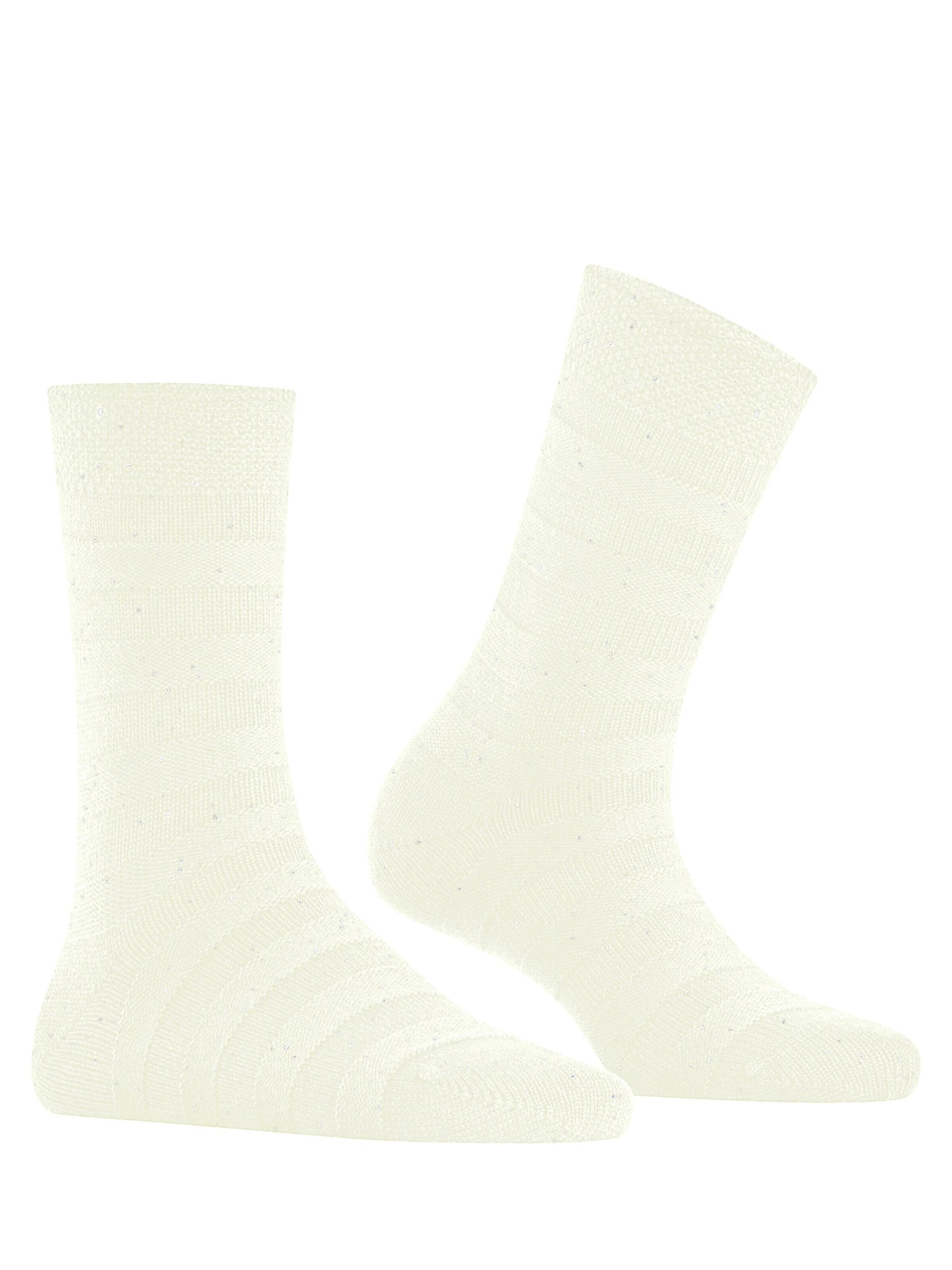FALKE Socks 'Sparkle Stripes' in White