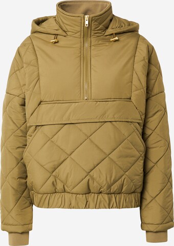 Urban Classics Winter Jacket in Green: front