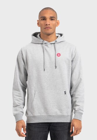 Oldskull Sweatshirt 'Retro Cherry Chaser Logo Graphic' in Grey: front