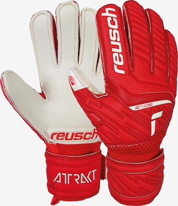 REUSCH Torwarthandschuhe 'Attrakt Silver Junior' in Rot: Vorderseite