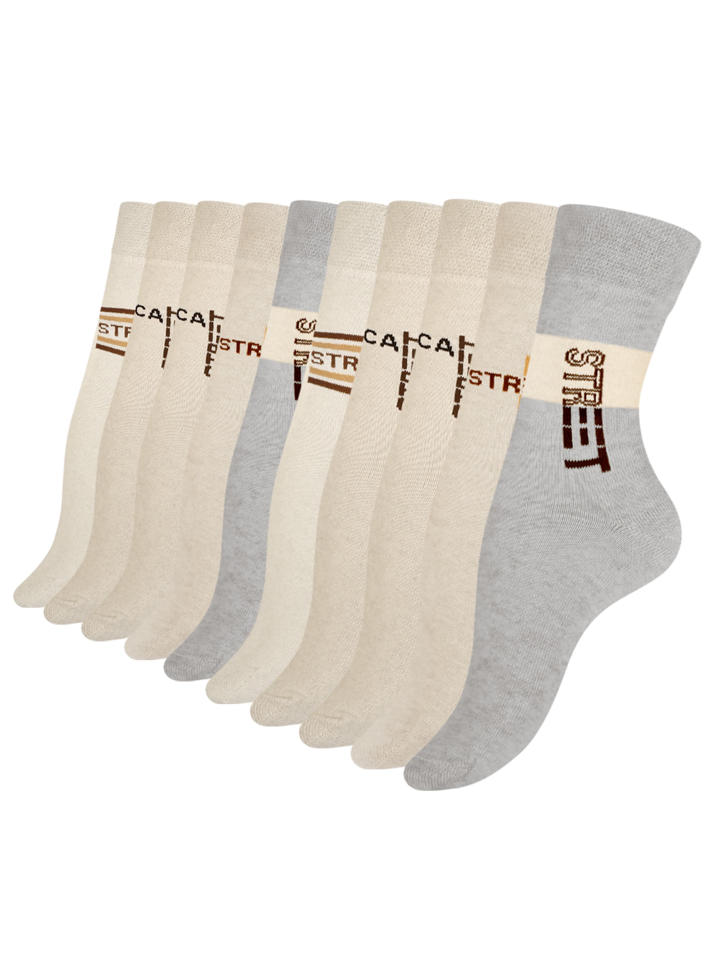 Chaussettes Cotton Prime en beige : devant