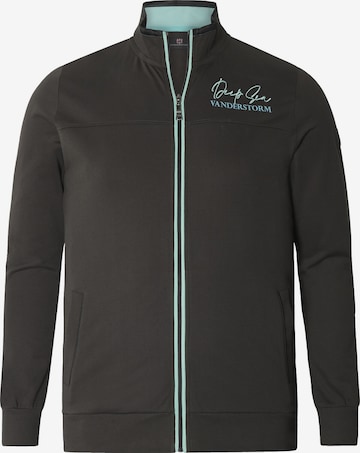 Jan Vanderstorm Sweatjacke 'Javald' in Grau: Vorderseite