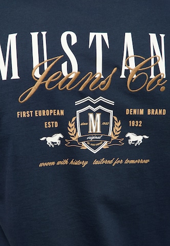 MUSTANG Μπλουζάκι 'Austin' σε μπλε