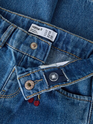 NAME IT Wide Leg Jeans i blå