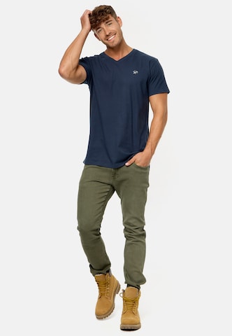 INDICODE JEANS Shirt 'Clever' in Blauw