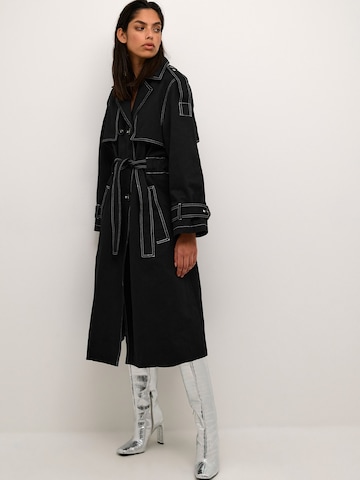 KAREN BY SIMONSEN Ανοιξιάτικο και φθινοπωρινό παλτό 'Jen' σε μαύρο: μπροστά
