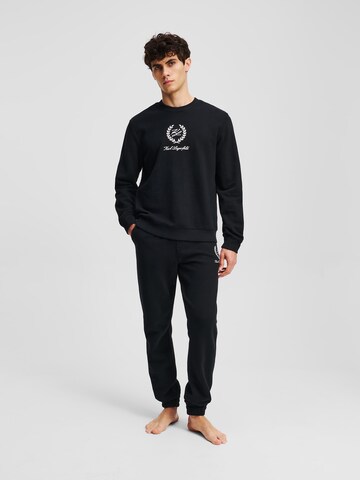 Effilé Pantalon 'Hotel' Karl Lagerfeld en noir