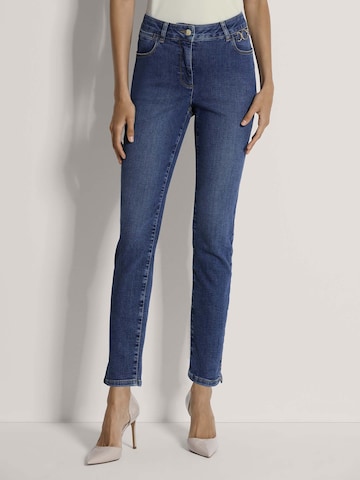 Skinny Jean MADELEINE en bleu : devant