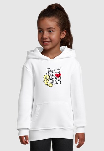 ABSOLUTE CULT Sweatshirt 'Looney Tunes - Tweety Love Heart' in Weiß: Vorderseite