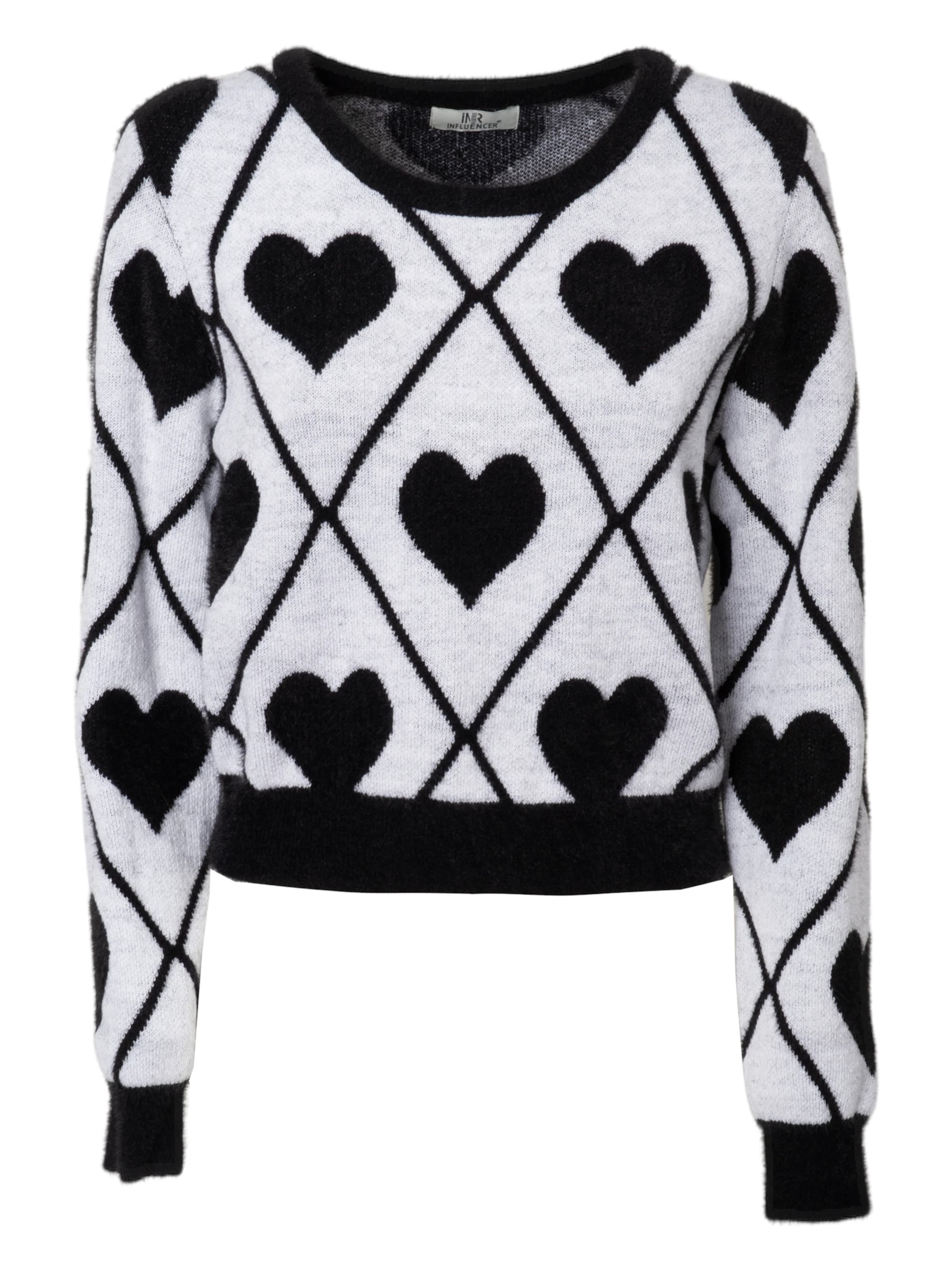 Influencer Sveter - Biela: predná strana