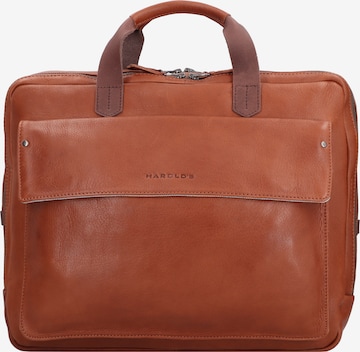 Harold's Document Bag in Brown: front