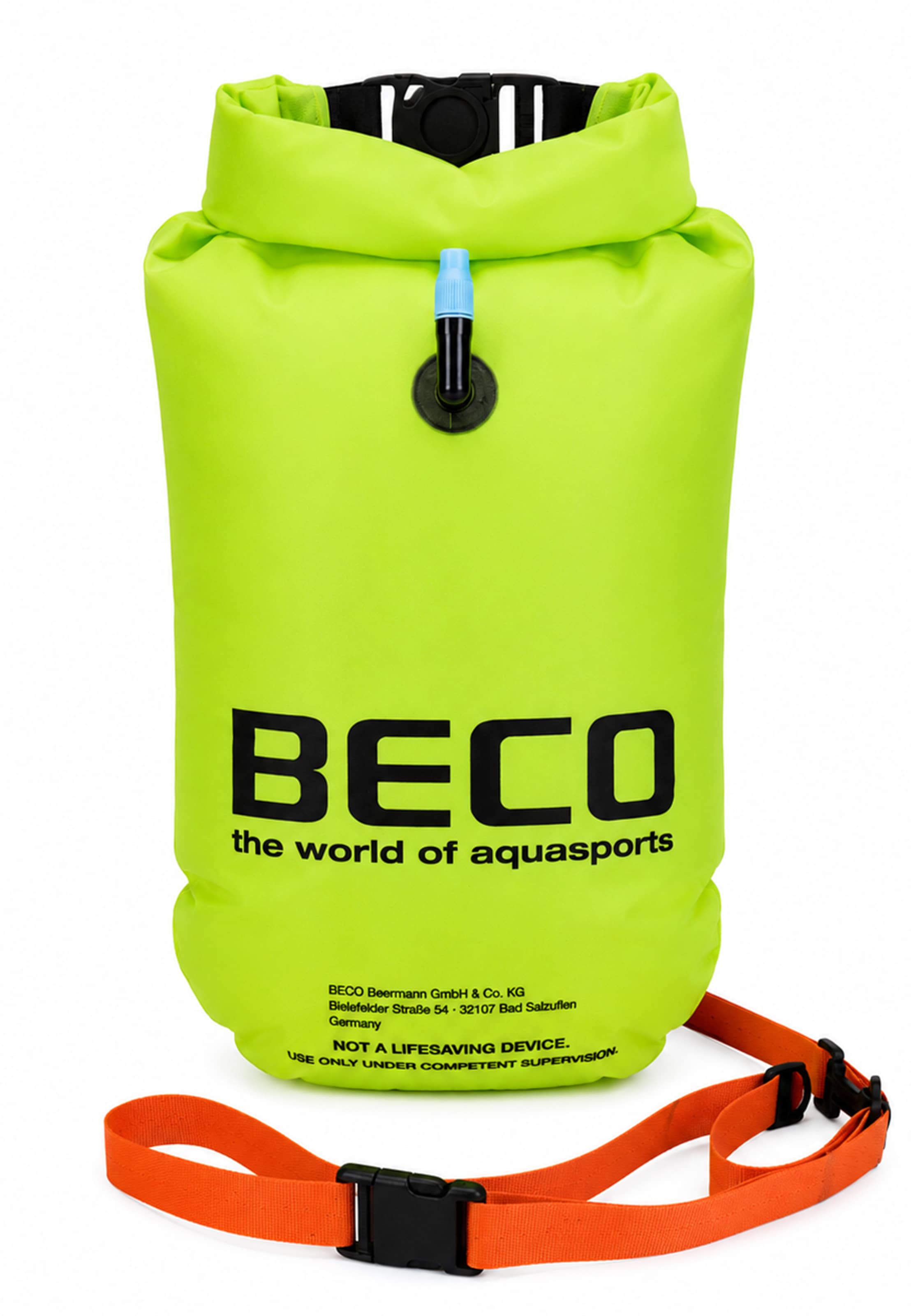 BECO the world of aquasports Hybrid-Schwimmboje 'BEactive FLOATING BUOY' in One Size in neongrün, Produktansicht