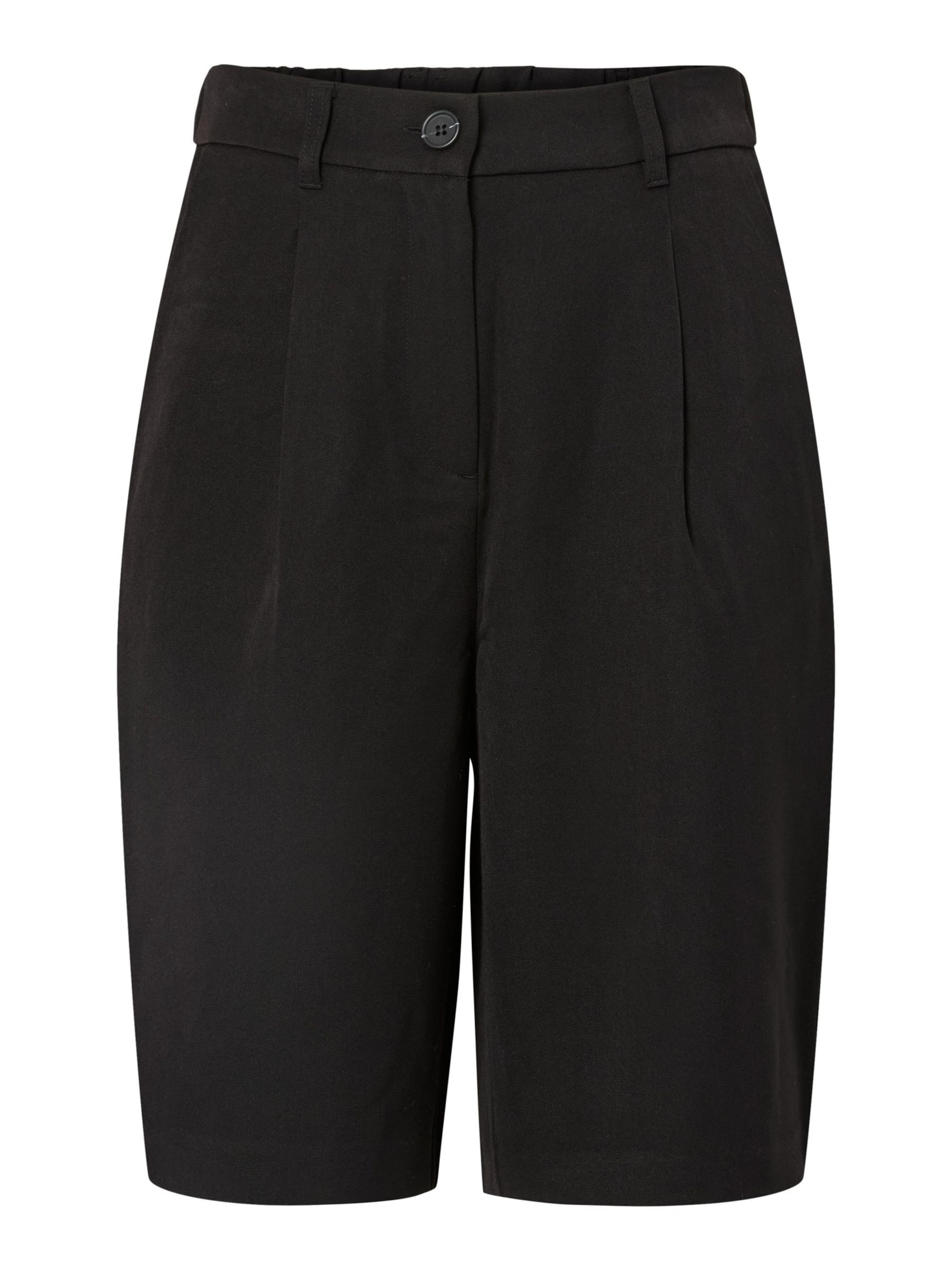 PIECES Pantalon à pince 'PCKamil' en noir, Vue avec produit