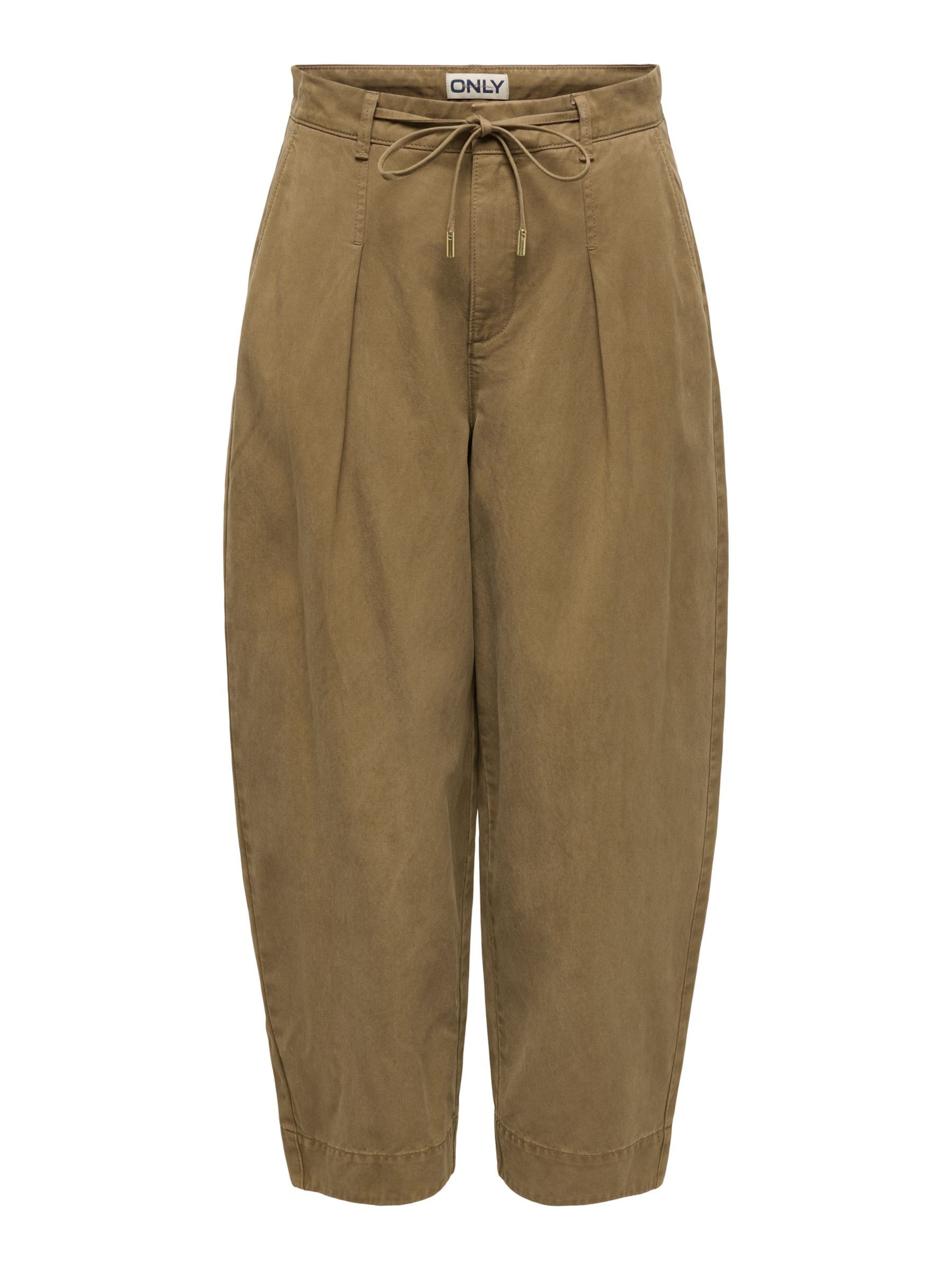 ONLY Barrel Trousers 'ONLKaitlin' in Brown: front