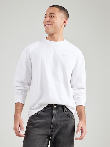 HOLLISTER Μπλουζάκι σε λευκό: μπροστά