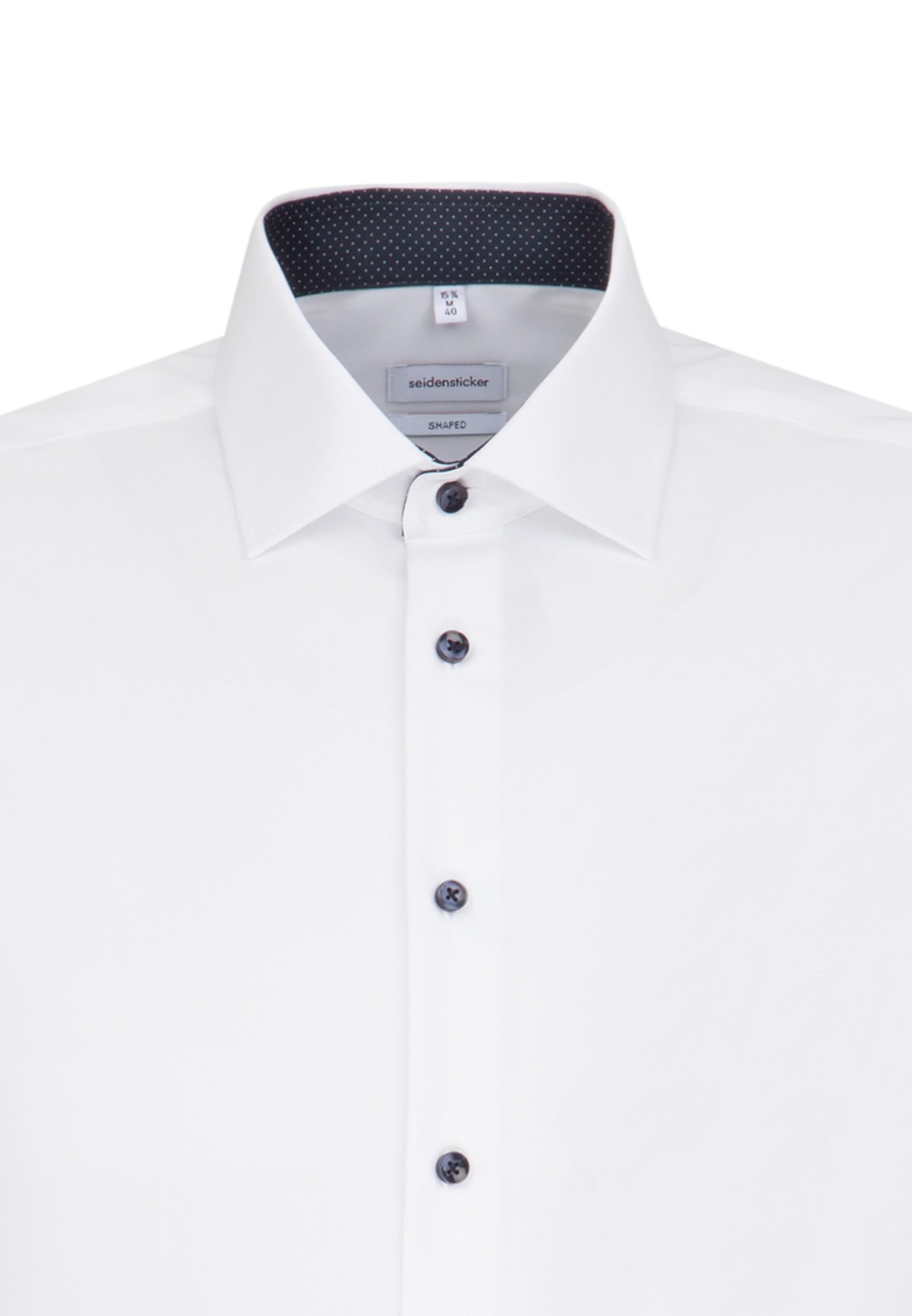 SEIDENSTICKER Slim fit Business shirt ' Shaped ' in White