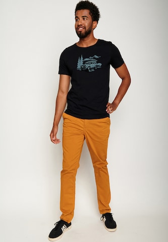 GREENBOMB Shirt 'Nature Getaway' in Zwart