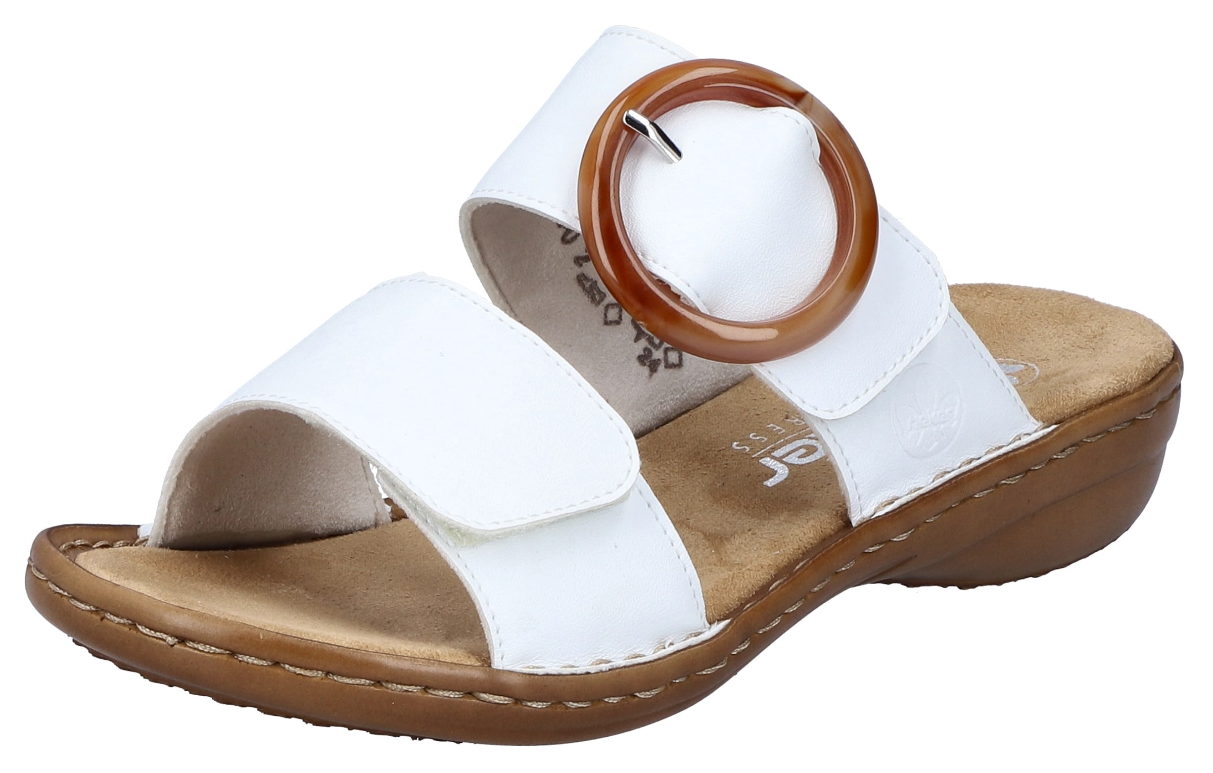 Rieker Mule in White: front