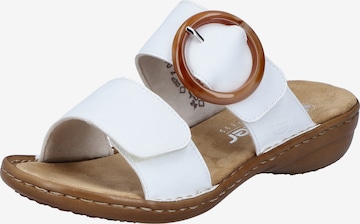 Rieker Mule in White: front