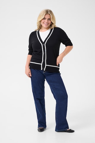 Cardigan KAFFE CURVE en noir