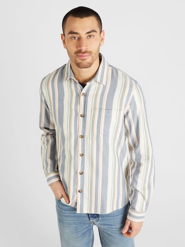 Revolution Comfort fit Button Up Shirt in Blue: front