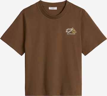 T-shirt Marc O'Polo DENIM en marron : devant