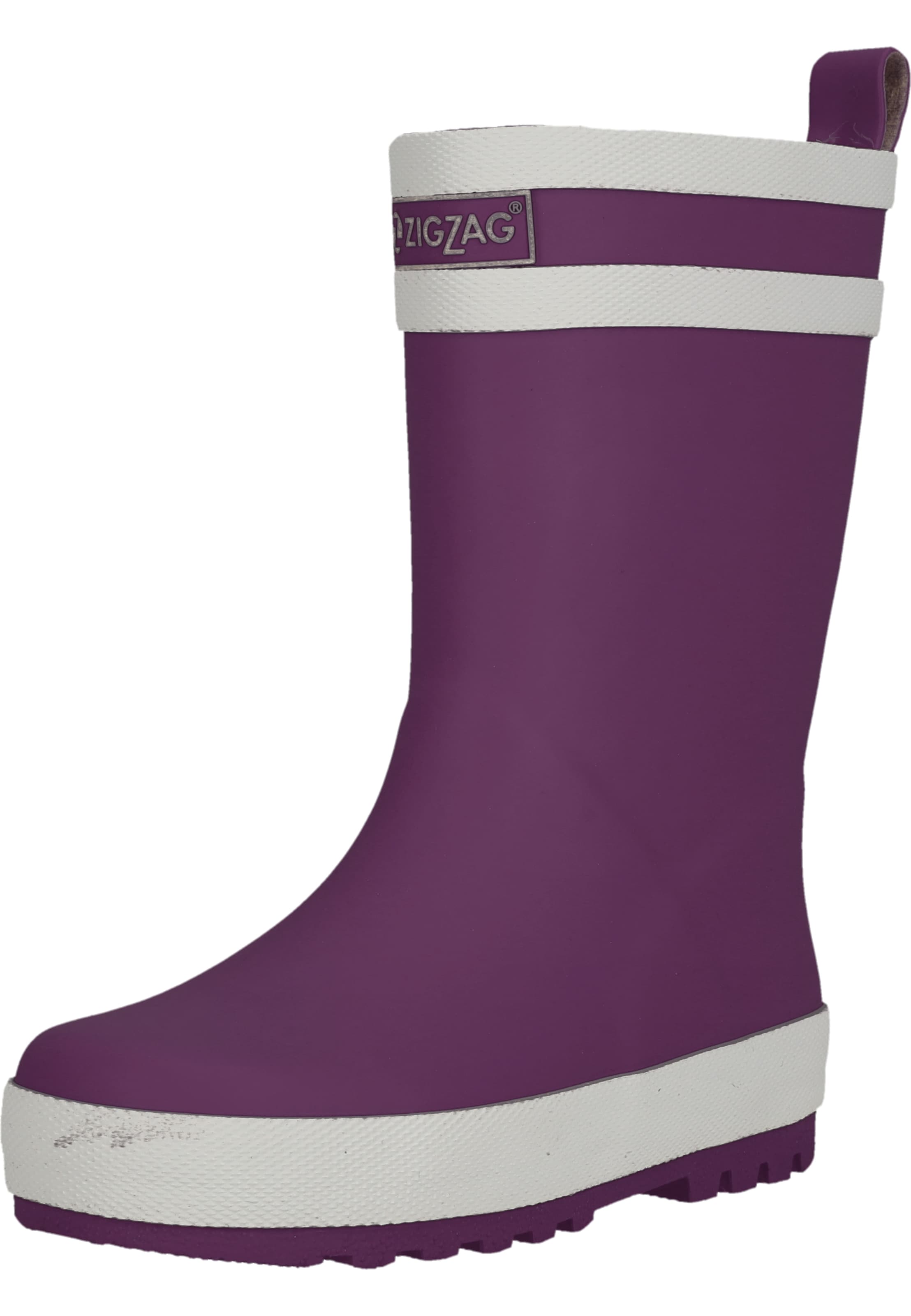 ZigZag Rubber Boots in Purple