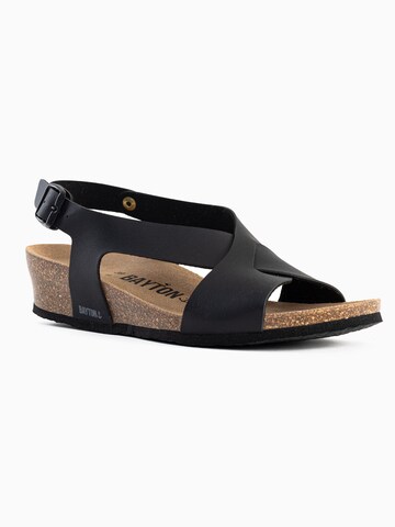 Bayton - Sandalias 'Salamanque' en negro