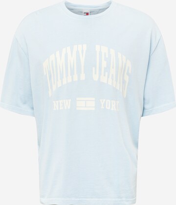 Tommy Jeans Shirt 'VARSITY' in Blauw: voorkant