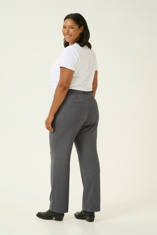 KAFFE CURVE Loose fit Pants 'Merla' in Grey