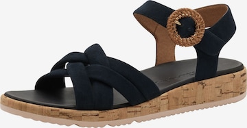 Sandales à lanières Tamaris en bleu : devant