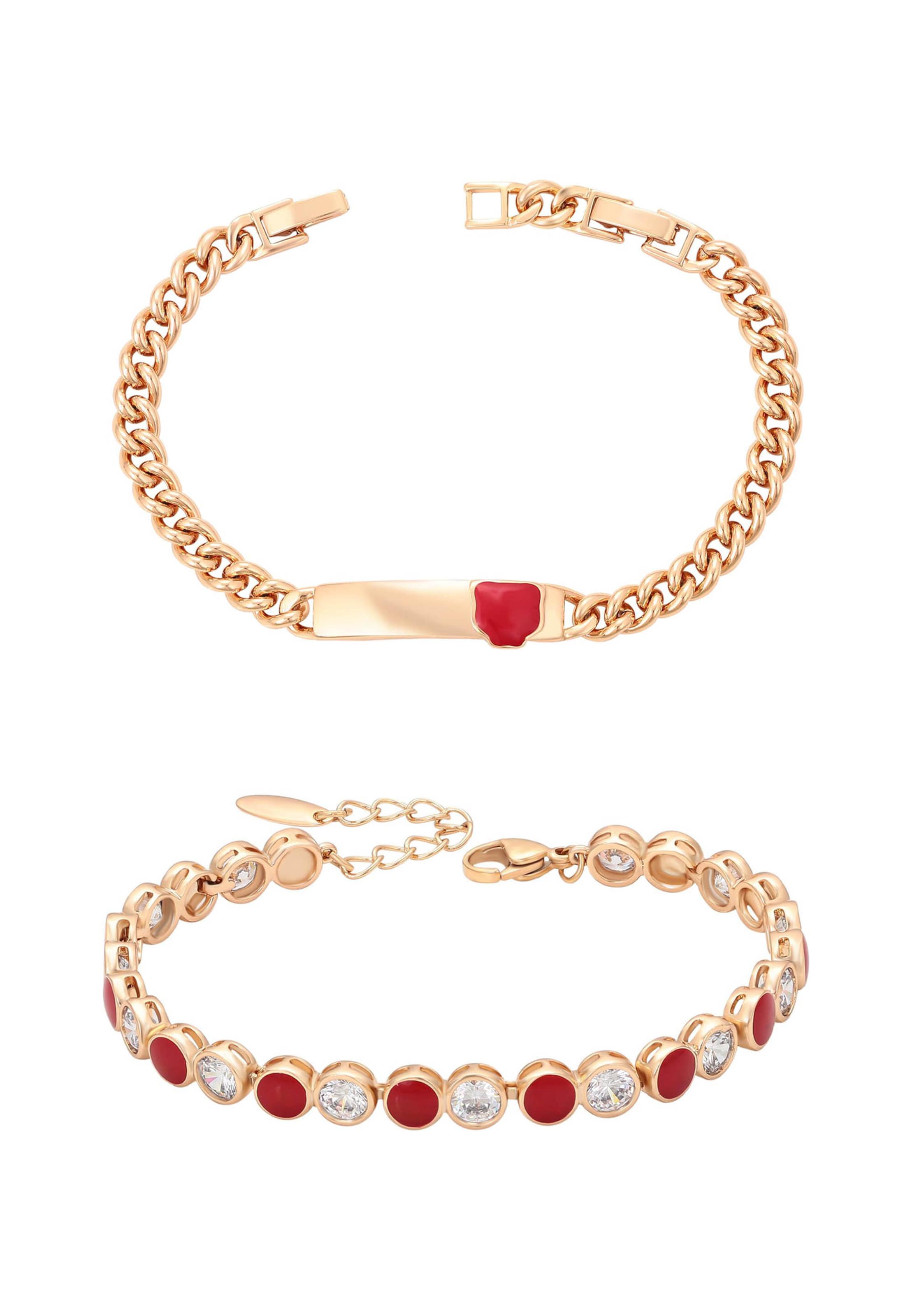 faina Conjuntos de bijuteria em One Size em ouro / vermelho / branco, Vista do artigo