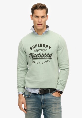 Superdry Sweatshirt in Groen: voorkant