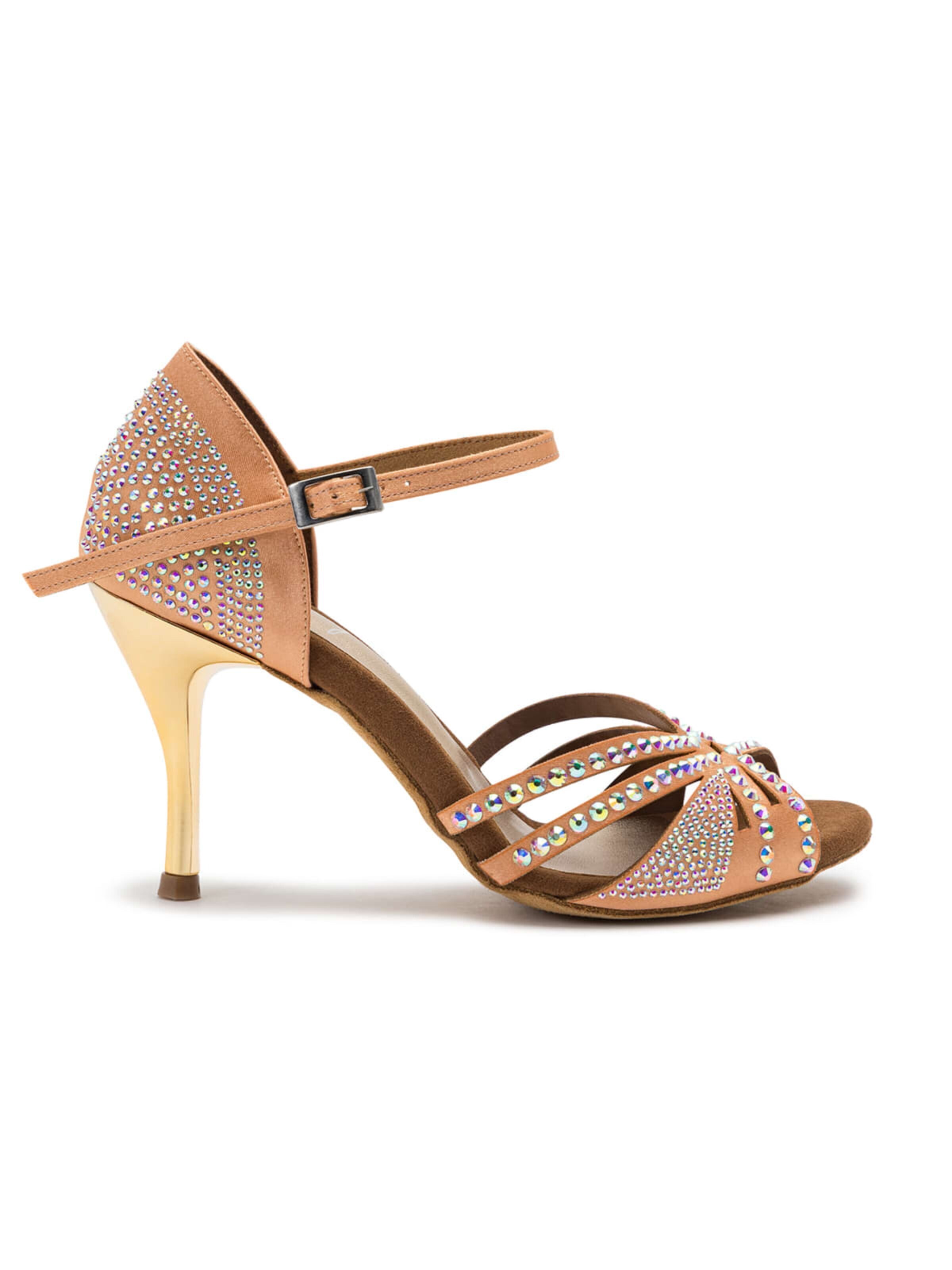 Dancing Queens Pumps 'Dancing Queens - Sparkle Shine Tanzschuhe - Absatz 8.0 cm thin' in Beige: Vorderseite