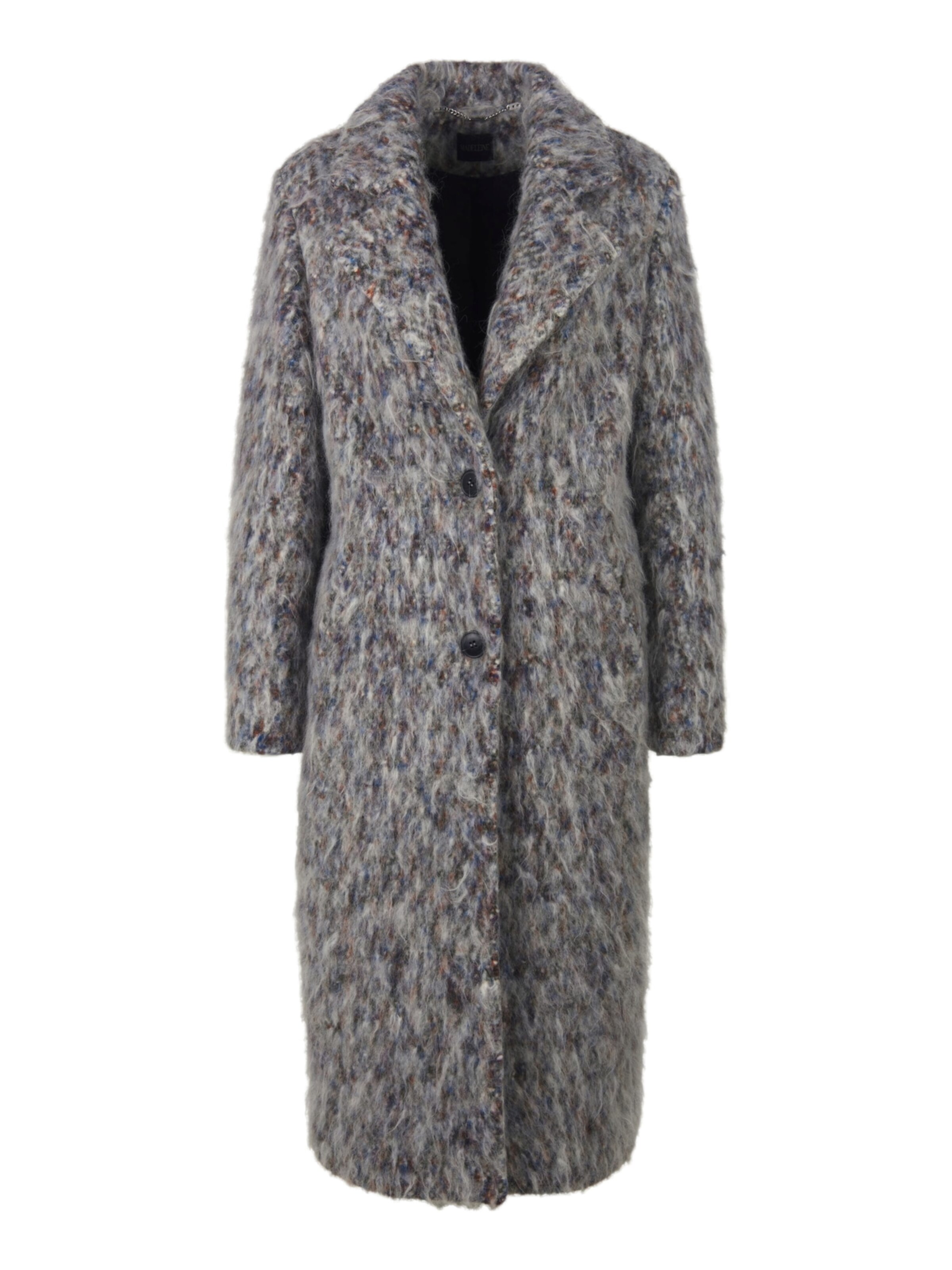 MADELEINE Manteau mi-saison en gris chiné / blanc, Vue avec produit