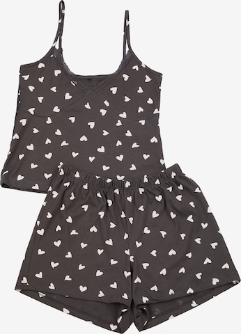 TrendyolKratke hlače za spavanje - siva boja: prednji dio