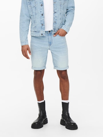 Only & Sons Regular Jeans in Blue: front