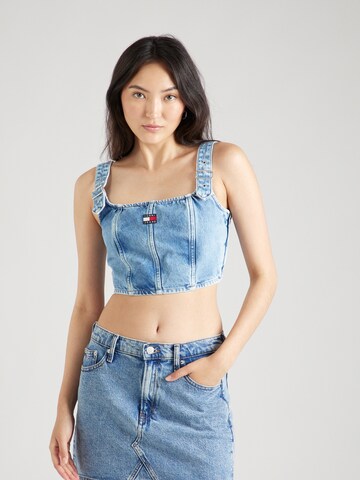 Tommy Jeans Top in Blauw: voorkant