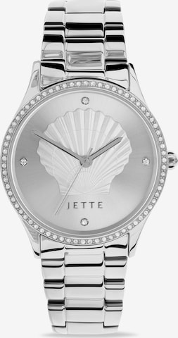 JETTE Analog Watch in Silver: front