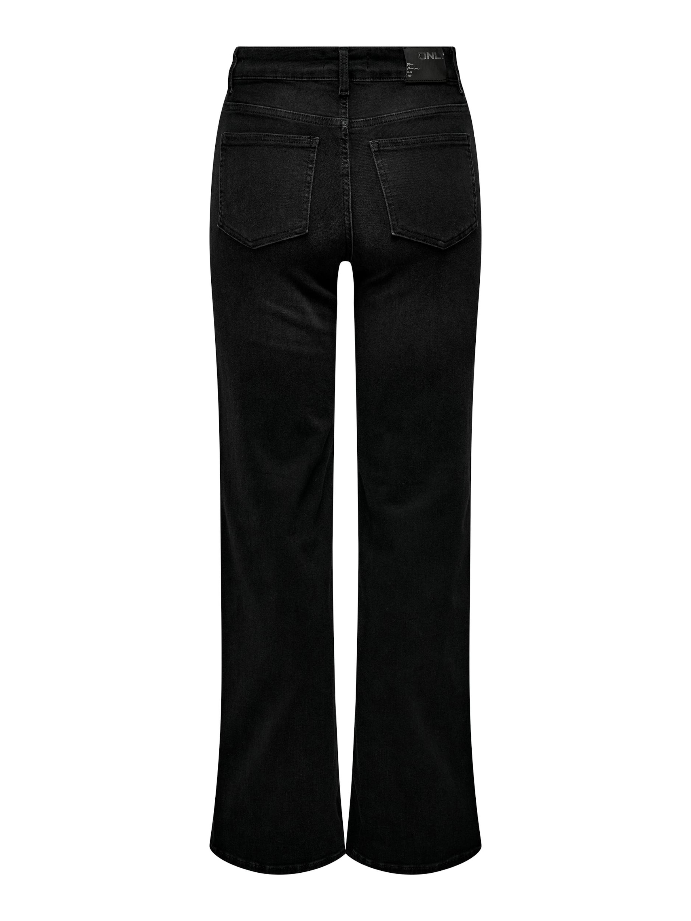 ONLY Wide leg Jeans 'ONLMadison Blush' in Black