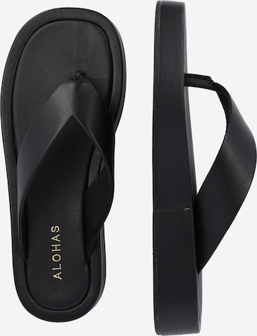Alohas T-bar sandals 'Overcast' in Black