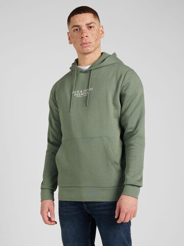 Sweat-shirt 'Archie' JACK & JONES en vert : devant