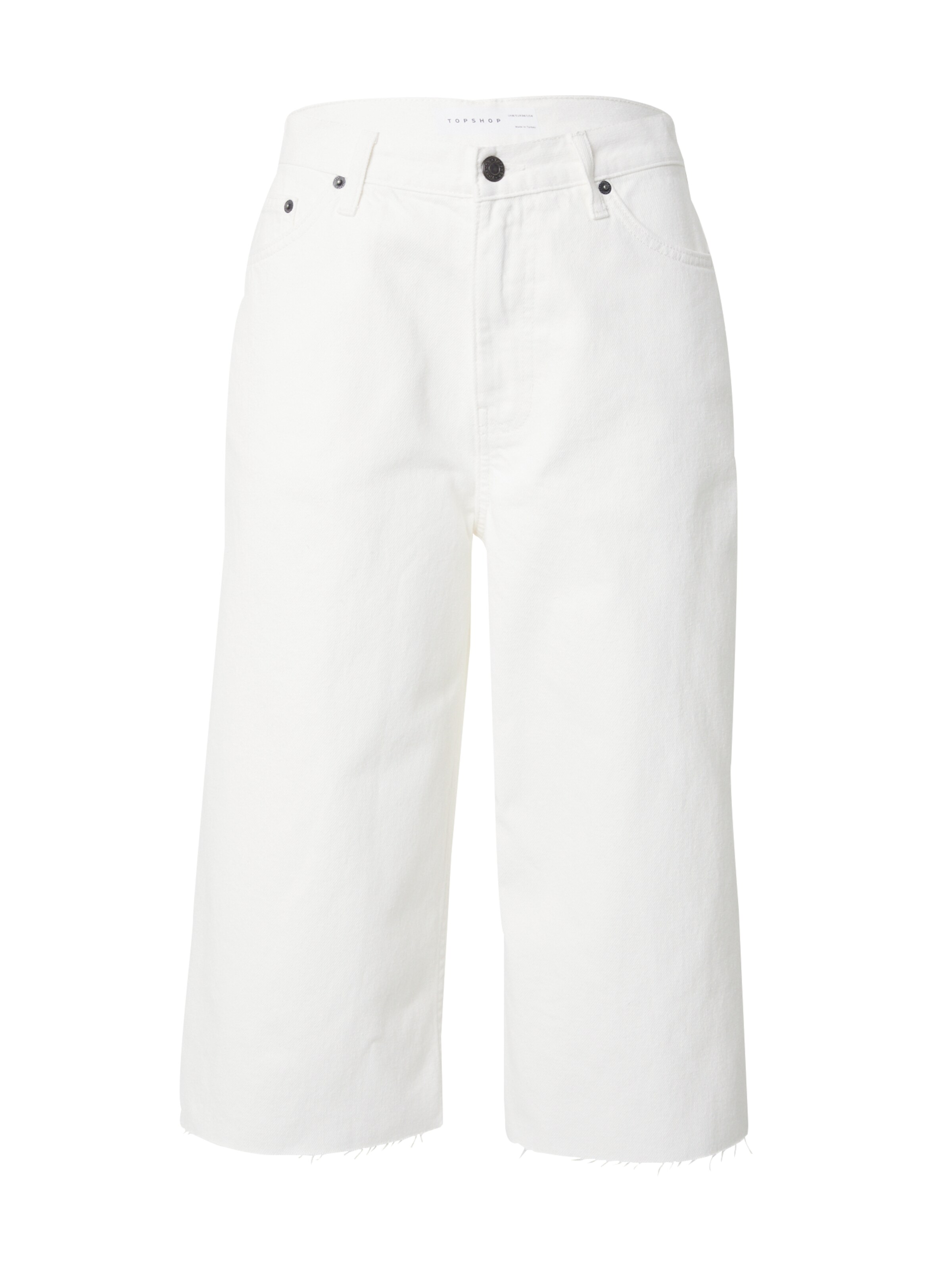 TOPSHOP Regular Jeans in White: front