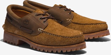 TIMBERLAND Lace-Up Shoes 'Authentics 3 Eye Classic Lug' in Brown