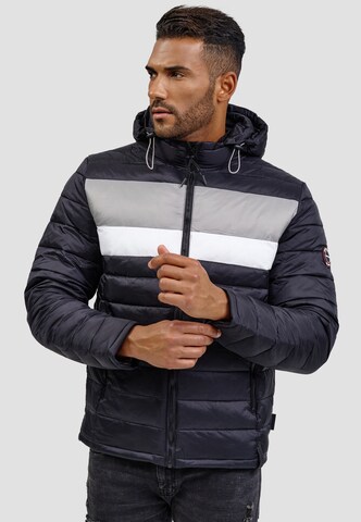 INDICODE JEANS Winterjas 'Hampshire' in Zwart