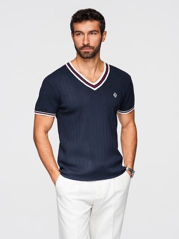 Ombre Shirt in Blauw: voorkant